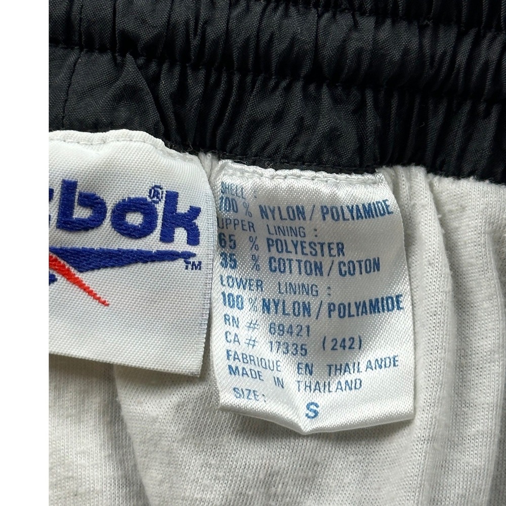 Vintage Reebok Track Pants Men‎ S Black Colorblock Shell Sporty Activewear Y2K - Picture 4 of 8